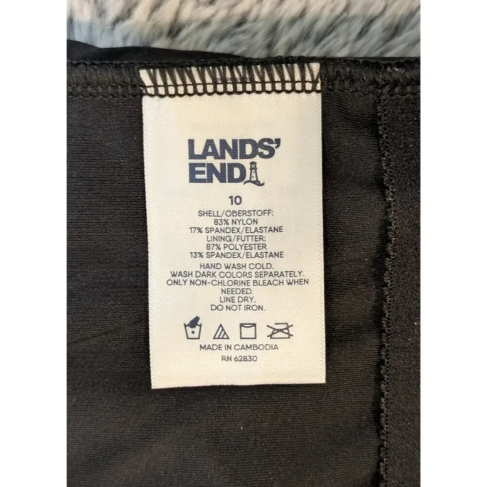 Land's End UPF 50 Sweetheart One-Piece Swim Dress Sz‎ 10 Chlorine Resistnt